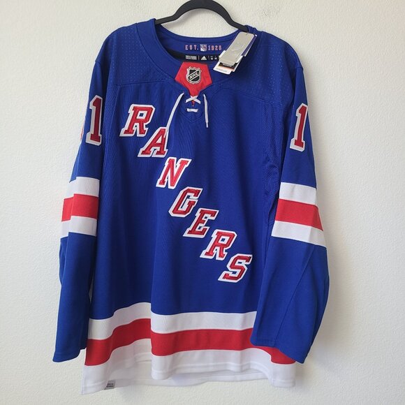 Adidas NHL New York Rangers Igor Shesterkin Jersey IK3911 Size 52 Blue